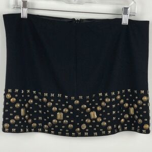 LaRok Black studded mini skirt 8
